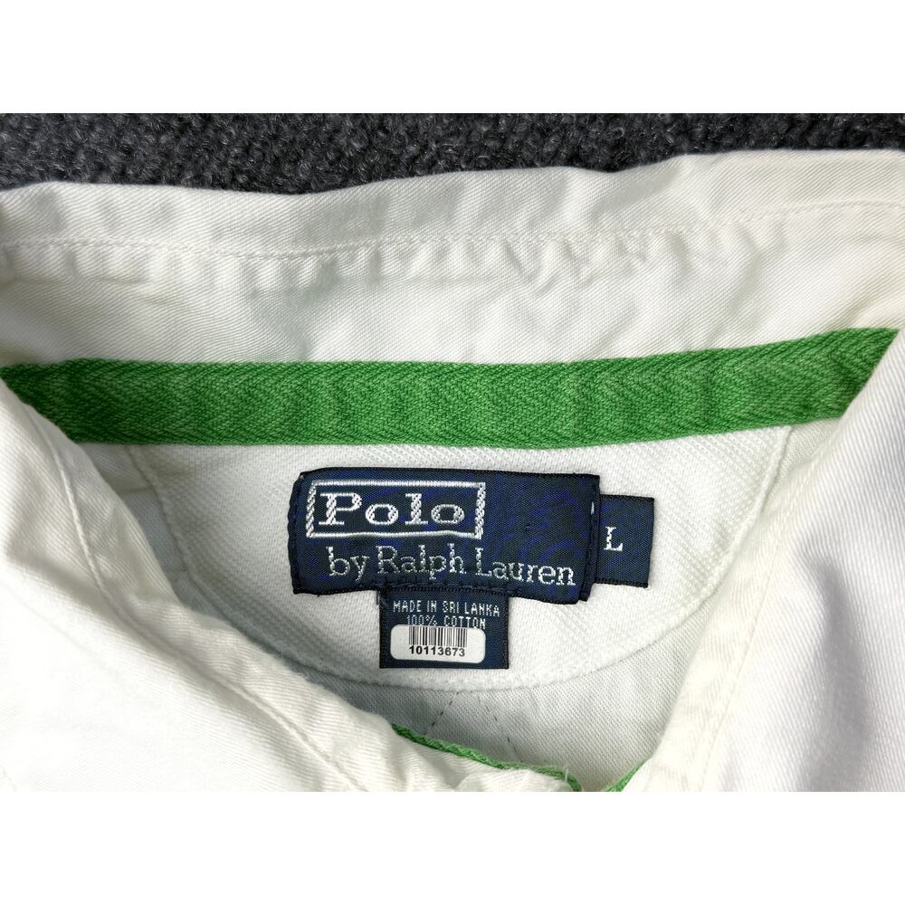 Polo Ralph Lauren Stripe Polo Shirt Cotton L Rugby - Picture 3 of 10